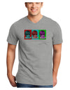 Extraterrestial Pop-art #1 Adult V-Neck T-shirt by TooLoud-Mens V-Neck T-Shirt-TooLoud-HeatherGray-Small-Davson Sales