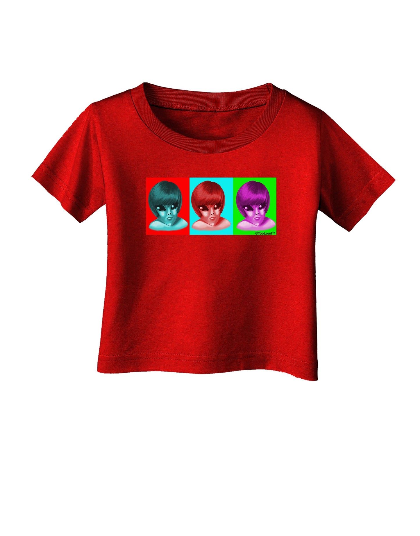 Extraterrestial Pop-art #1 Infant T-Shirt Dark by TooLoud-Infant T-Shirt-TooLoud-Red-06-Months-Davson Sales