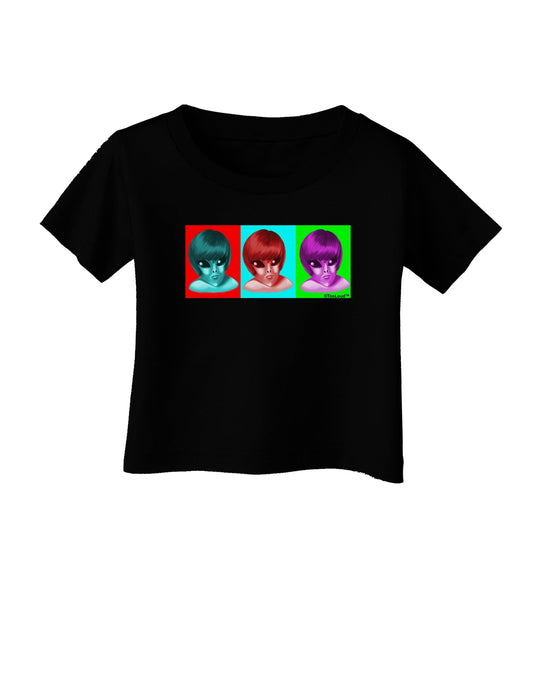 Extraterrestial Pop-art #1 Infant T-Shirt Dark by TooLoud-Infant T-Shirt-TooLoud-Black-06-Months-Davson Sales