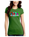 Extraterrestial Pop-art #1 Juniors Crew Dark T-Shirt by TooLoud-T-Shirts Juniors Tops-TooLoud-Kiwi-Green-Juniors Fitted X-Small-Davson Sales