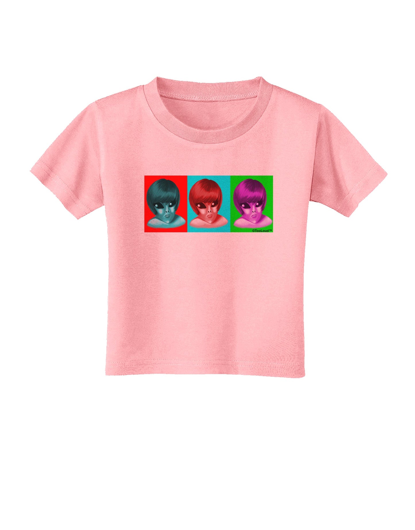 Extraterrestial Pop-art #1 Toddler T-Shirt by TooLoud-Toddler T-Shirt-TooLoud-Candy-Pink-2T-Davson Sales