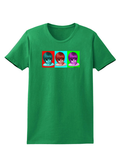 Extraterrestial Pop-art #1 Womens Dark T-Shirt by TooLoud-Womens T-Shirt-TooLoud-Kelly-Green-X-Small-Davson Sales