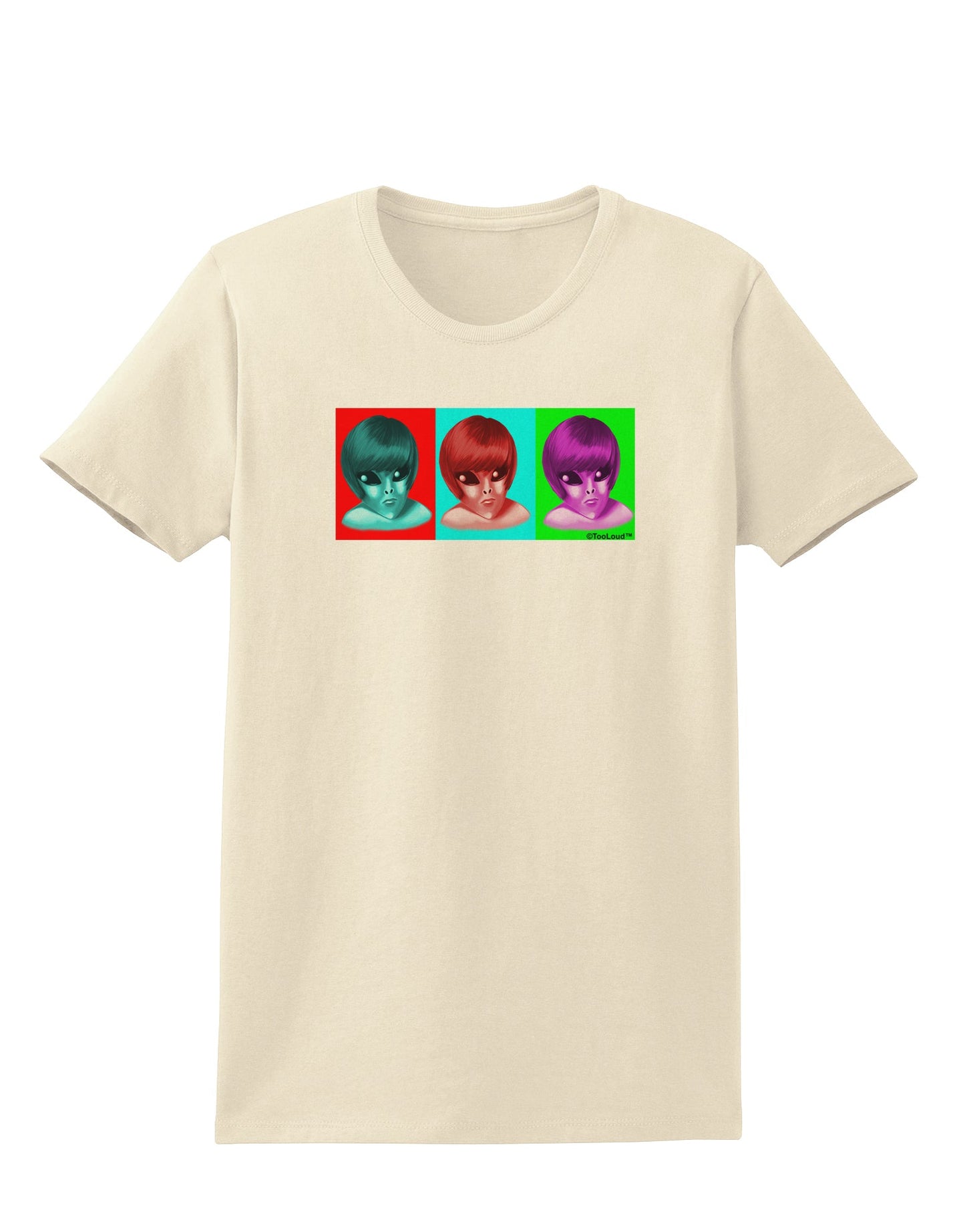 Extraterrestial Pop-art #1 Womens T-Shirt by TooLoud-Womens T-Shirt-TooLoud-Natural-X-Small-Davson Sales