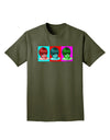 Extraterrestial Pop-art #2 Adult Dark T-Shirt by TooLoud-Mens T-Shirt-TooLoud-Military-Green-Small-Davson Sales