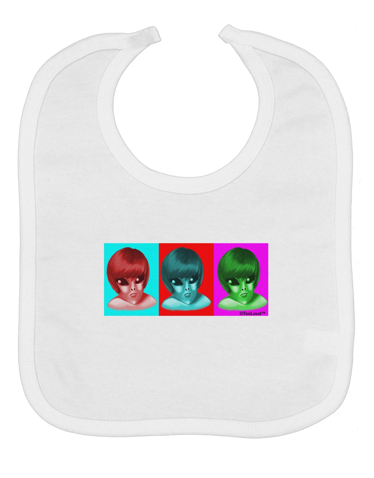 Extraterrestial Pop-art #2 Baby Bib by TooLoud