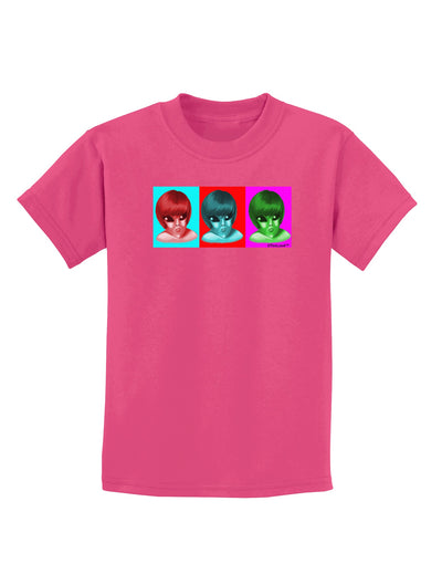 Extraterrestial Pop-art #2 Childrens Dark T-Shirt by TooLoud-Childrens T-Shirt-TooLoud-Sangria-X-Small-Davson Sales