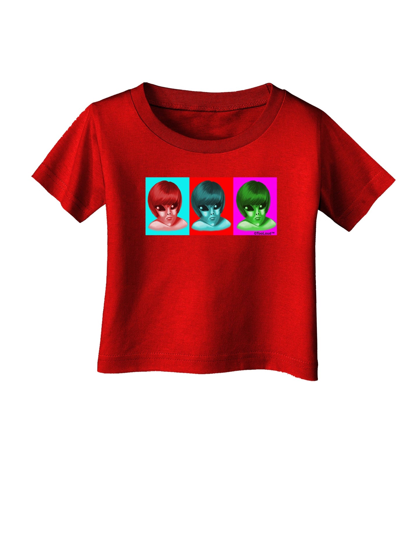 Extraterrestial Pop-art #2 Infant T-Shirt Dark by TooLoud-Infant T-Shirt-TooLoud-Red-06-Months-Davson Sales