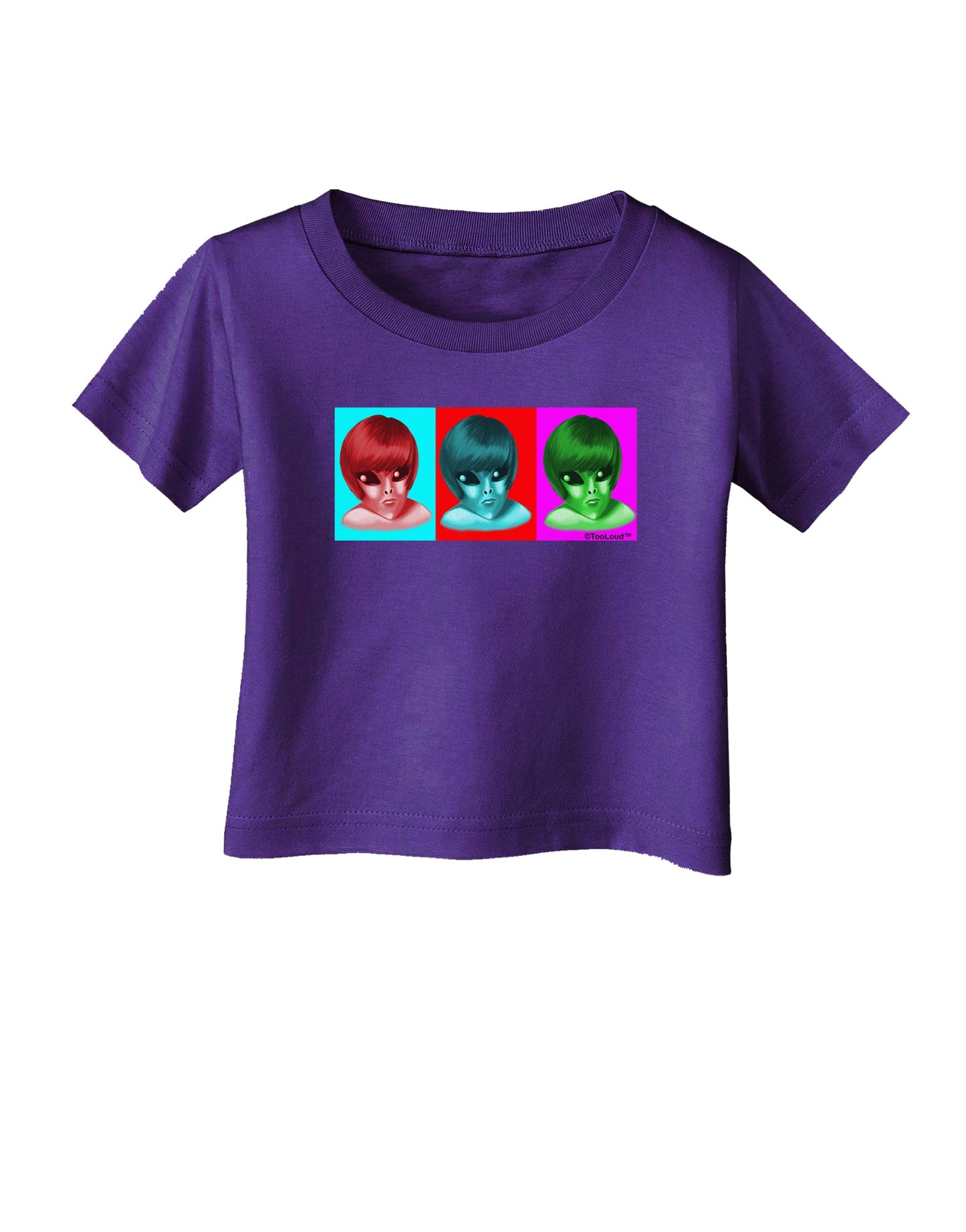 Extraterrestial Pop-art #2 Infant T-Shirt Dark by TooLoud-Infant T-Shirt-TooLoud-Purple-06-Months-Davson Sales