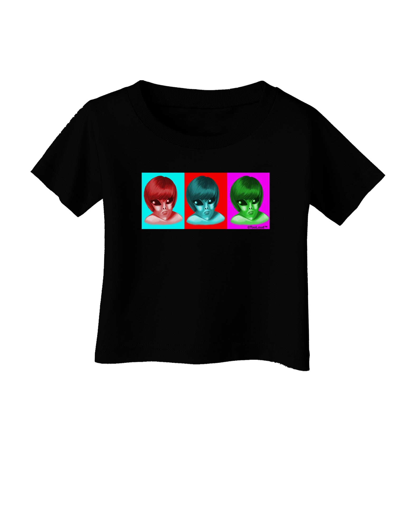 Extraterrestial Pop-art #2 Infant T-Shirt Dark by TooLoud-Infant T-Shirt-TooLoud-Black-06-Months-Davson Sales