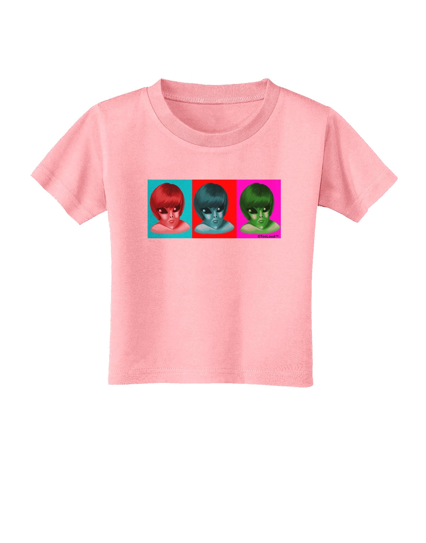 Extraterrestial Pop-art #2 Toddler T-Shirt by TooLoud-Toddler T-Shirt-TooLoud-Candy-Pink-2T-Davson Sales