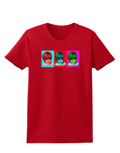 Extraterrestial Pop-art #2 Womens Dark T-Shirt by TooLoud-Womens T-Shirt-TooLoud-Red-X-Small-Davson Sales