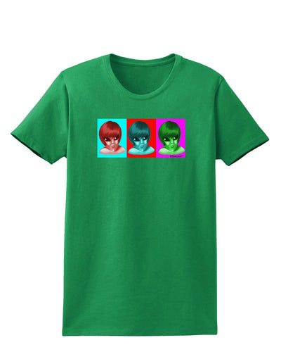 Extraterrestial Pop-art #2 Womens Dark T-Shirt by TooLoud-Womens T-Shirt-TooLoud-Kelly-Green-X-Small-Davson Sales