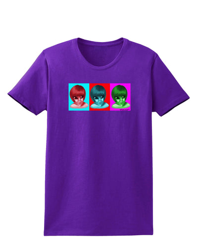 Extraterrestial Pop-art #2 Womens Dark T-Shirt by TooLoud-Womens T-Shirt-TooLoud-Purple-X-Small-Davson Sales