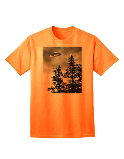 Extraterrestrial Adult T-Shirt: Embrace the Enigma of UFO Sightings with TooLoud-Mens T-shirts-TooLoud-Neon-Orange-Small-Davson Sales