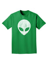 Extraterrestrial Face - Alien Distressed Adult Dark T-Shirt by TooLoud-Mens T-Shirt-TooLoud-Kelly-Green-Small-Davson Sales