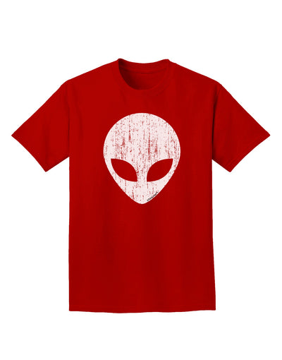 Extraterrestrial Face - Alien Distressed Adult Dark T-Shirt by TooLoud-Mens T-Shirt-TooLoud-Red-Small-Davson Sales