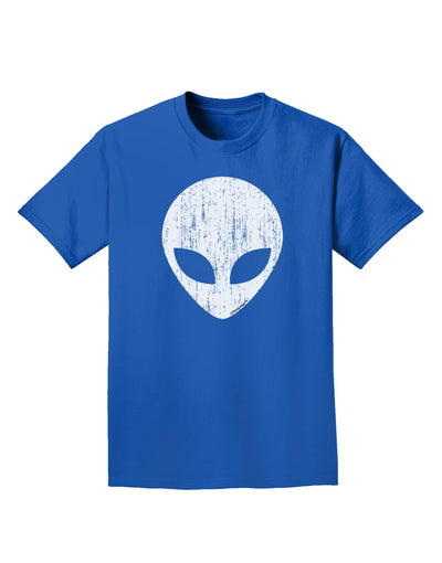 Extraterrestrial Face - Alien Distressed Adult Dark T-Shirt by TooLoud-Mens T-Shirt-TooLoud-Royal-Blue-Small-Davson Sales