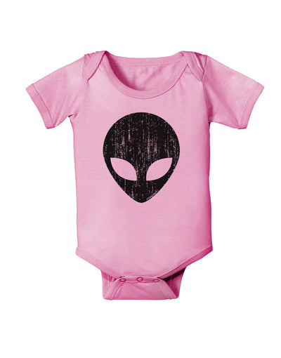 Extraterrestrial Face - Alien Distressed Baby Romper Bodysuit by TooLoud-Baby Romper-TooLoud-Light-Pink-06-Months-Davson Sales