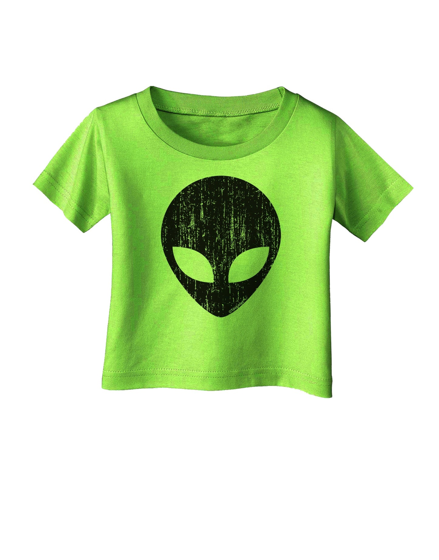 Extraterrestrial Face - Alien Distressed Infant T-Shirt by TooLoud-Infant T-Shirt-TooLoud-Lime-Green-06-Months-Davson Sales