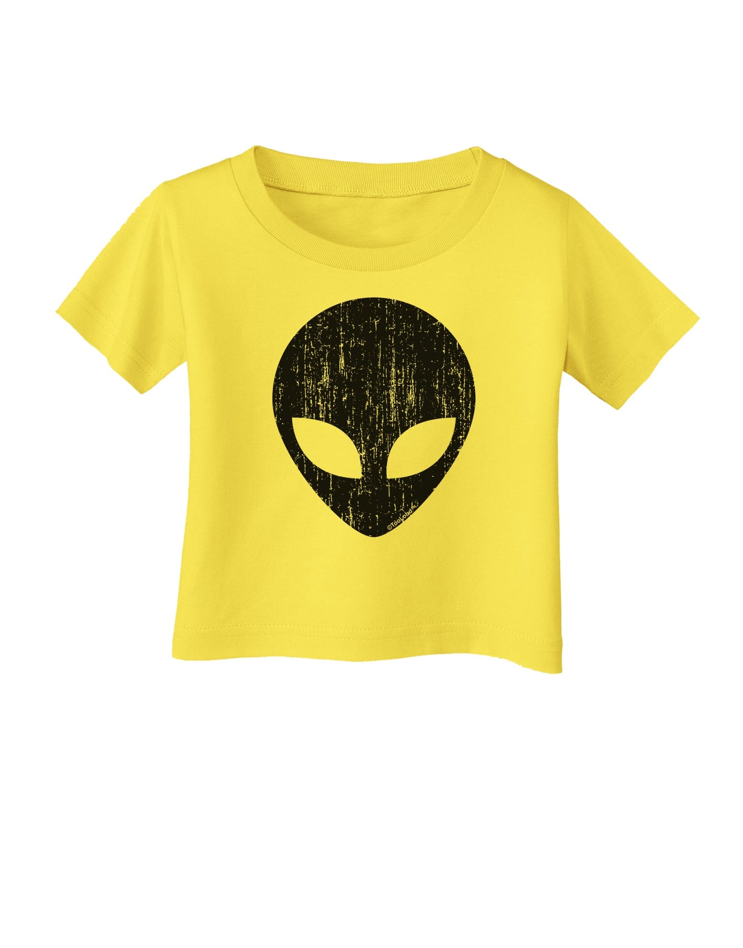 Extraterrestrial Face - Alien Distressed Infant T-Shirt by TooLoud-Infant T-Shirt-TooLoud-Yellow-06-Months-Davson Sales