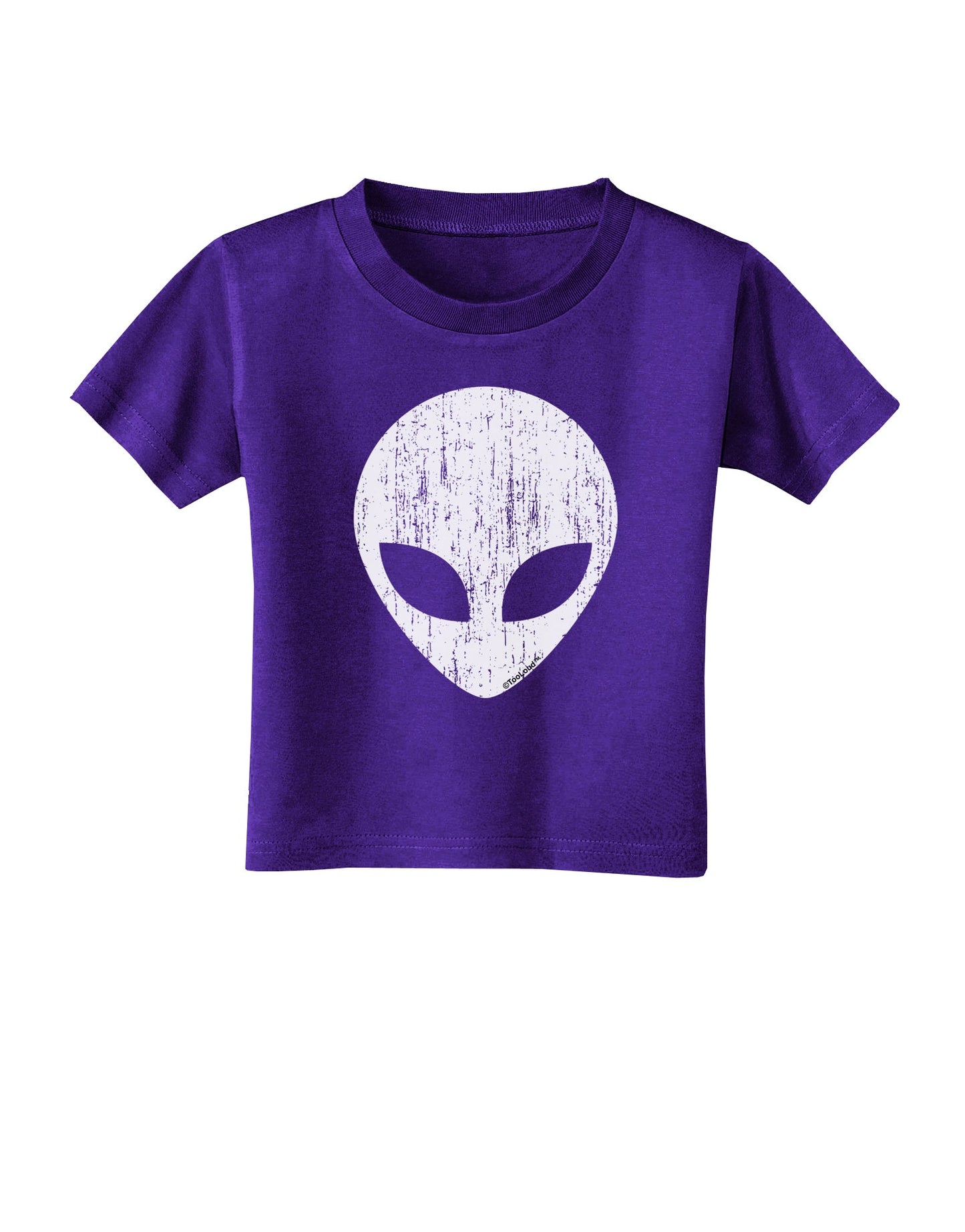 Extraterrestrial Face - Alien Distressed Toddler T-Shirt Dark by TooLoud-Toddler T-Shirt-TooLoud-Purple-2T-Davson Sales