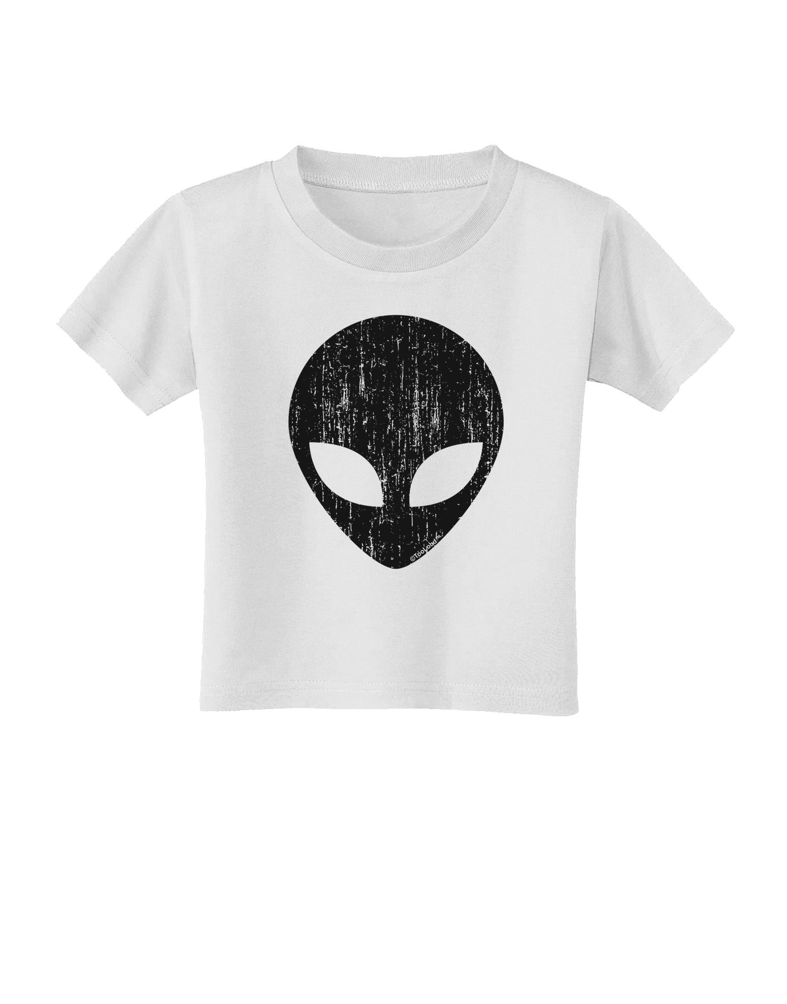 Extraterrestrial Face - Alien Distressed Toddler T-Shirt by TooLoud-Toddler T-Shirt-TooLoud-White-2T-Davson Sales