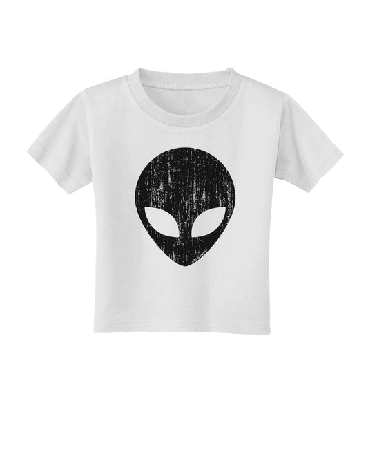 Extraterrestrial Face - Alien Distressed Toddler T-Shirt by TooLoud-Toddler T-Shirt-TooLoud-White-2T-Davson Sales