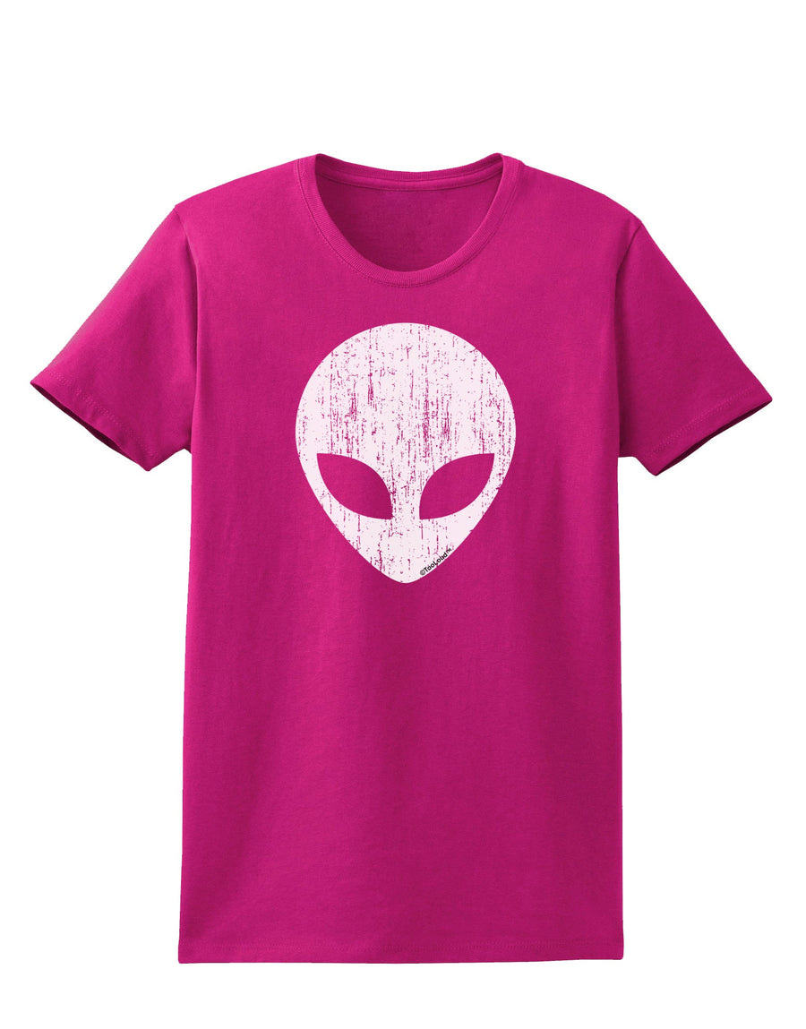 Extraterrestrial Face - Alien Distressed Womens Dark T-Shirt by TooLoud-Womens T-Shirt-TooLoud-Black-X-Small-Davson Sales