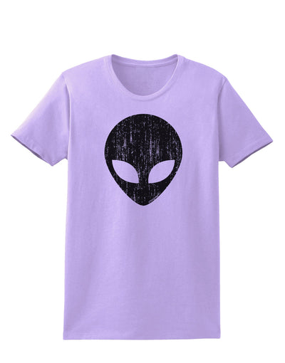 Extraterrestrial Face - Alien Distressed Womens T-Shirt by TooLoud-Womens T-Shirt-TooLoud-Lavender-X-Small-Davson Sales