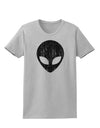 Extraterrestrial Face - Alien Distressed Womens T-Shirt by TooLoud-Womens T-Shirt-TooLoud-AshGray-X-Small-Davson Sales