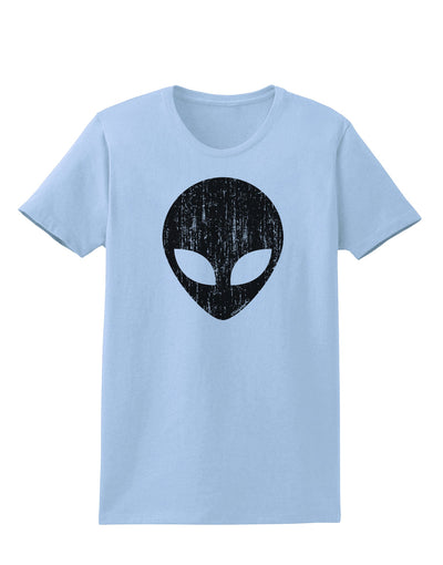 Extraterrestrial Face - Alien Distressed Womens T-Shirt by TooLoud-Womens T-Shirt-TooLoud-Light-Blue-X-Small-Davson Sales