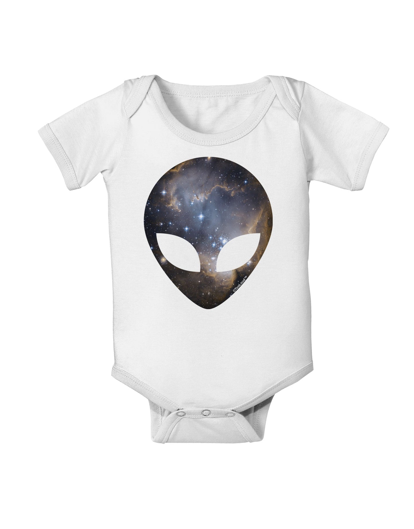 Extraterrestrial Face - Space #1 Baby Romper Bodysuit by TooLoud-Baby Romper-TooLoud-White-06-Months-Davson Sales