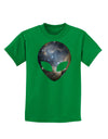 Extraterrestrial Face - Space #1 Childrens Dark T-Shirt by TooLoud-Childrens T-Shirt-TooLoud-Kelly-Green-X-Small-Davson Sales