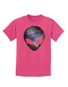 Extraterrestrial Face - Space #1 Childrens Dark T-Shirt by TooLoud-Childrens T-Shirt-TooLoud-Sangria-X-Small-Davson Sales