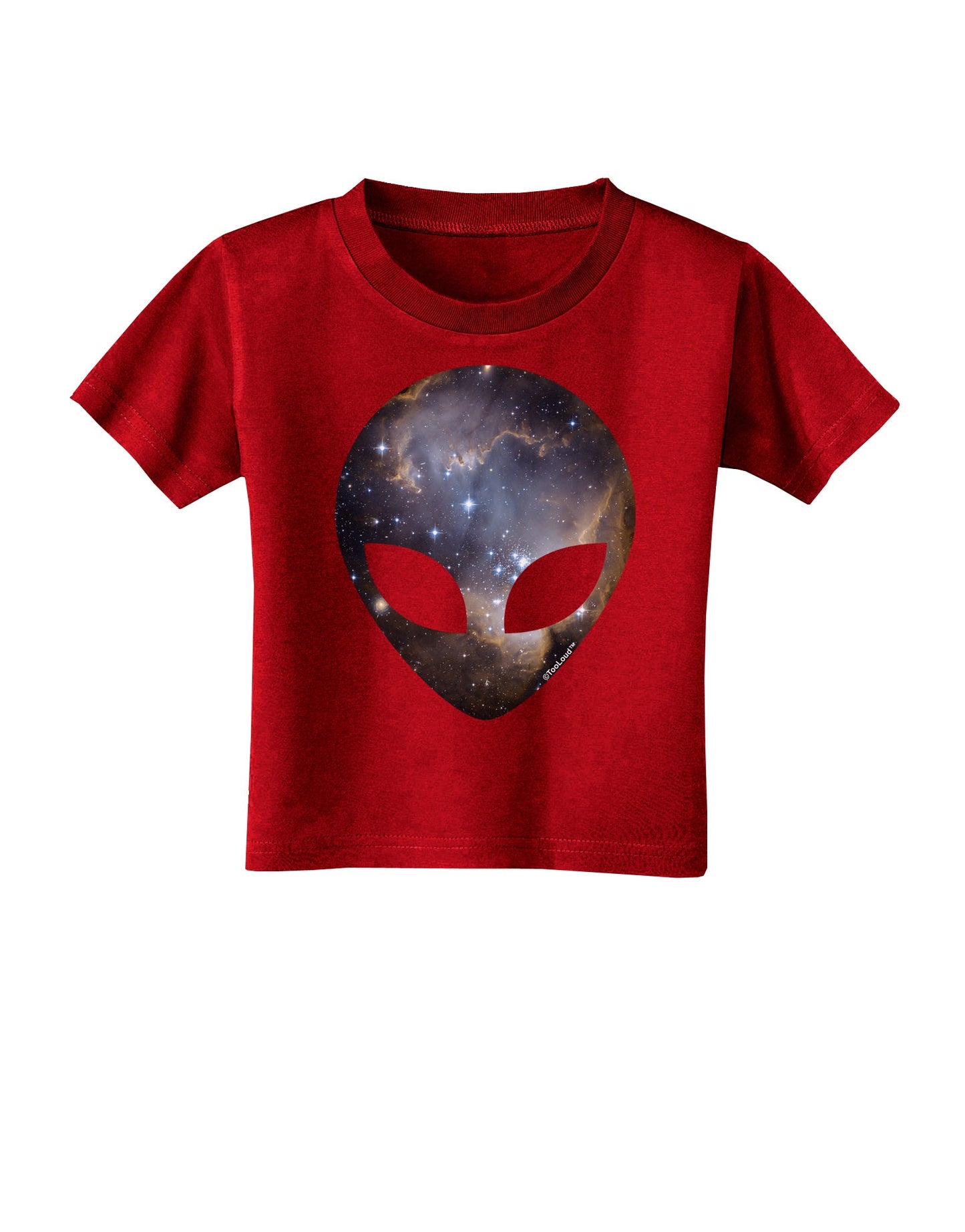 Extraterrestrial Face - Space #1 Toddler T-Shirt Dark by TooLoud-Toddler T-Shirt-TooLoud-Red-2T-Davson Sales