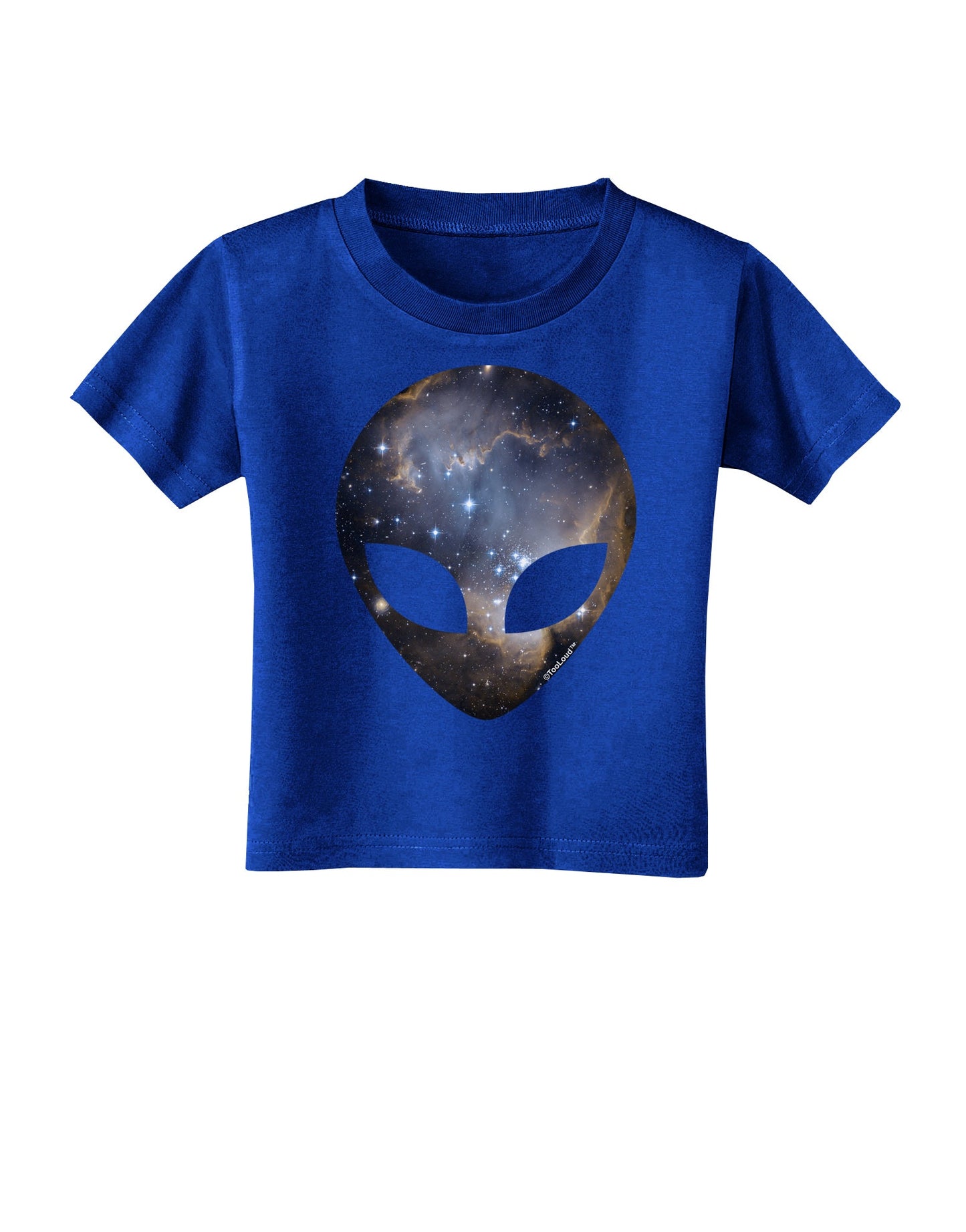 Extraterrestrial Face - Space #1 Toddler T-Shirt Dark by TooLoud-Toddler T-Shirt-TooLoud-Royal-Blue-2T-Davson Sales