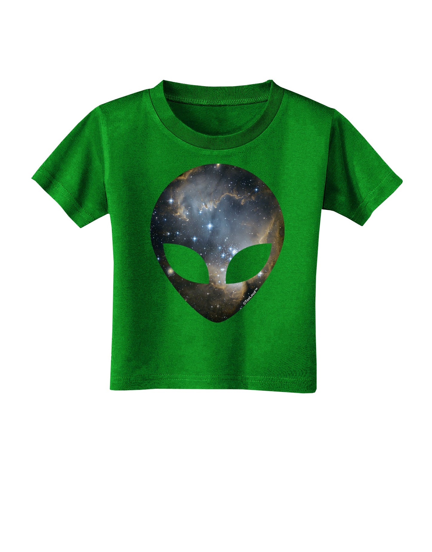 Extraterrestrial Face - Space #1 Toddler T-Shirt Dark by TooLoud-Toddler T-Shirt-TooLoud-Clover-Green-2T-Davson Sales