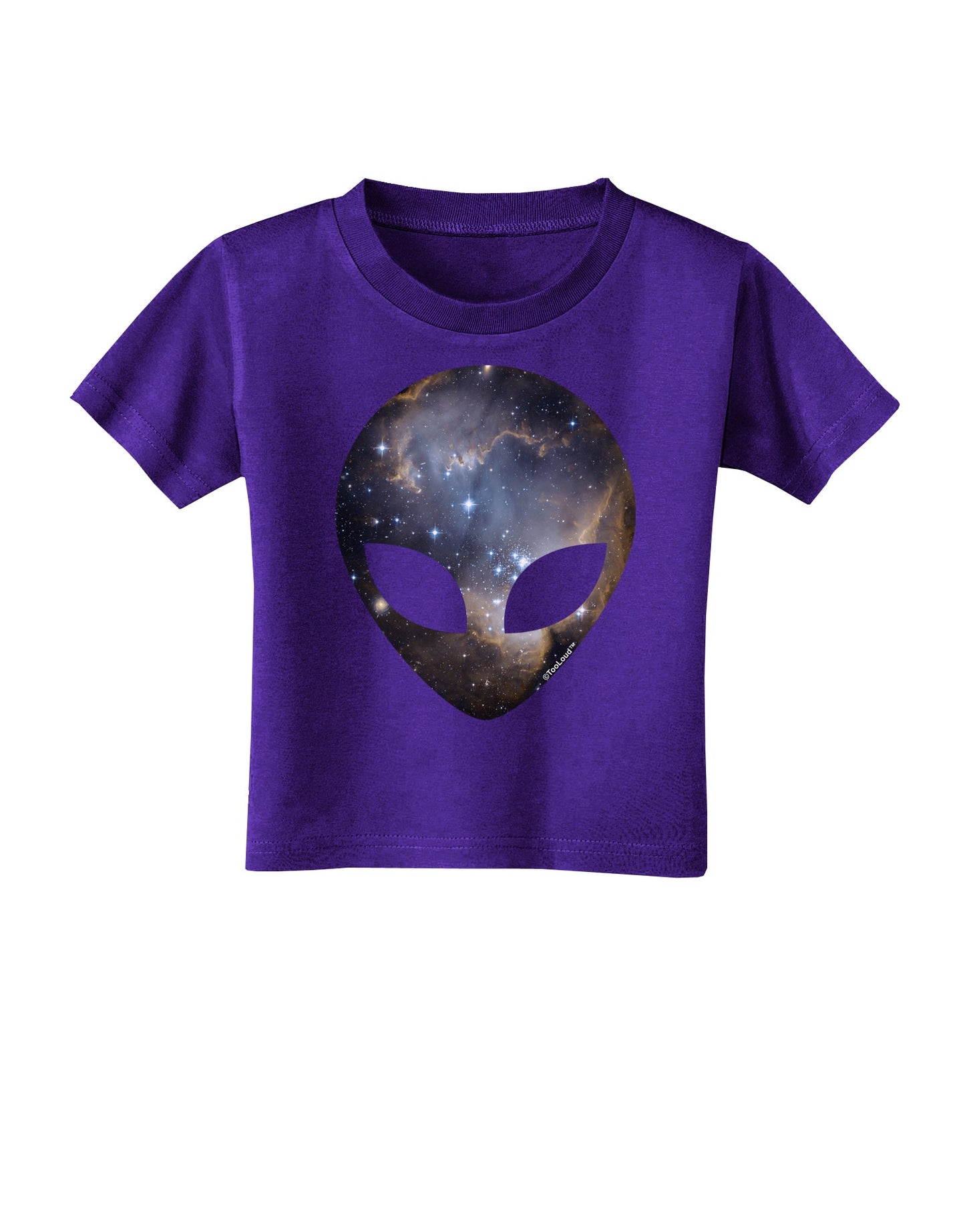 Extraterrestrial Face - Space #1 Toddler T-Shirt Dark by TooLoud-Toddler T-Shirt-TooLoud-Purple-2T-Davson Sales