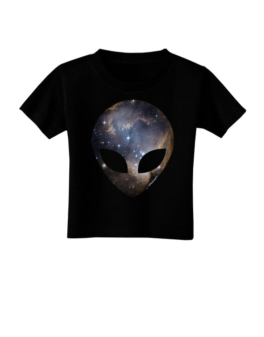 Extraterrestrial Face - Space #1 Toddler T-Shirt Dark by TooLoud-Toddler T-Shirt-TooLoud-Black-2T-Davson Sales