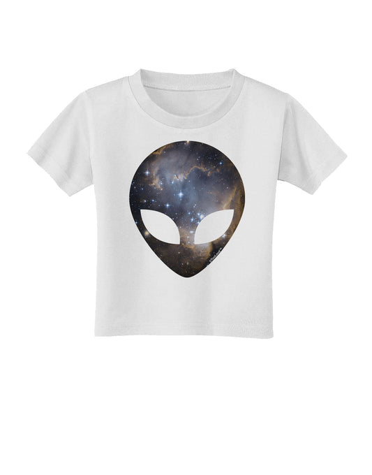 Extraterrestrial Face - Space #1 Toddler T-Shirt by TooLoud-Toddler T-Shirt-TooLoud-White-2T-Davson Sales