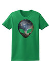 Extraterrestrial Face - Space #1 Womens Dark T-Shirt by TooLoud-Womens T-Shirt-TooLoud-Kelly-Green-X-Small-Davson Sales