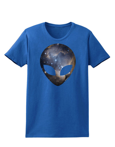 Extraterrestrial Face - Space #1 Womens Dark T-Shirt by TooLoud-Womens T-Shirt-TooLoud-Royal-Blue-X-Small-Davson Sales