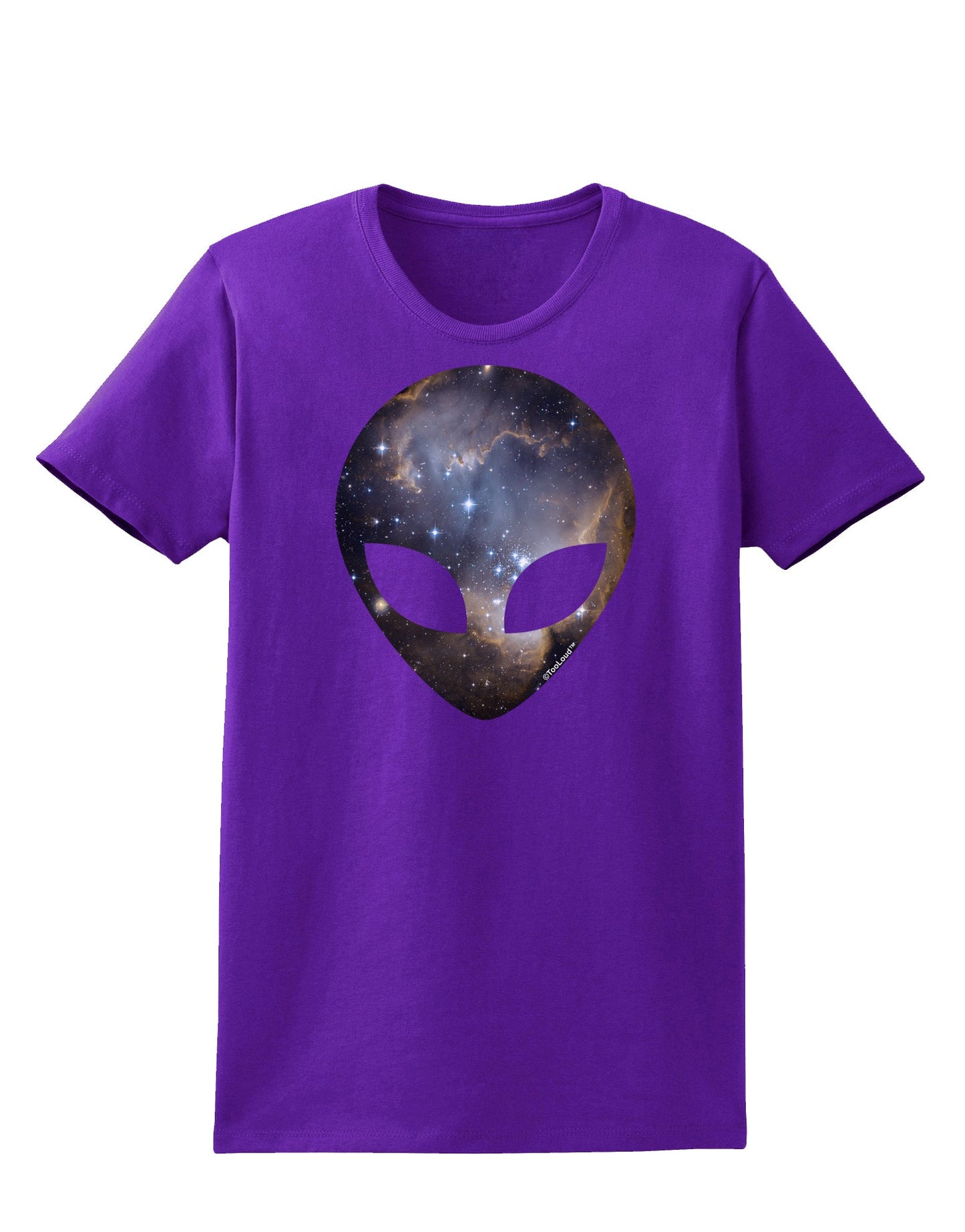 Extraterrestrial Face - Space #1 Womens Dark T-Shirt by TooLoud-Womens T-Shirt-TooLoud-Purple-X-Small-Davson Sales