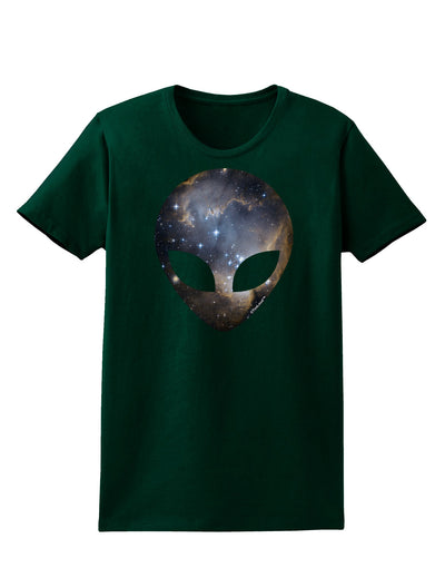 Extraterrestrial Face - Space #1 Womens Dark T-Shirt by TooLoud-Womens T-Shirt-TooLoud-Forest-Green-Small-Davson Sales