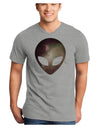 Extraterrestrial Face - Space #2 Adult V-Neck T-shirt by TooLoud-Mens V-Neck T-Shirt-TooLoud-HeatherGray-Small-Davson Sales