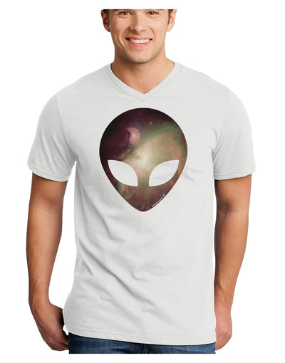 Extraterrestrial Face - Space #2 Adult V-Neck T-shirt by TooLoud-Mens V-Neck T-Shirt-TooLoud-White-Small-Davson Sales