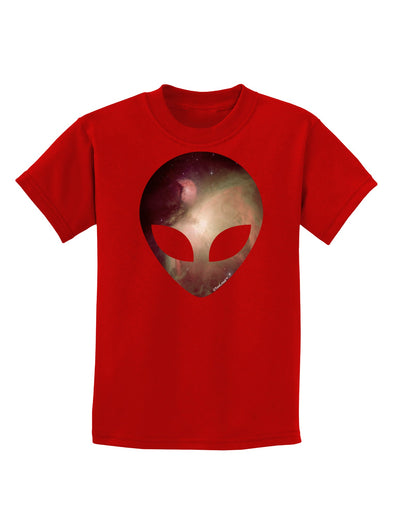 Extraterrestrial Face - Space #2 Childrens Dark T-Shirt by TooLoud-Childrens T-Shirt-TooLoud-Red-X-Small-Davson Sales