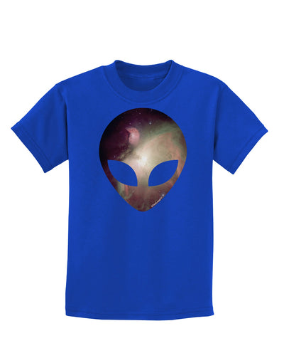 Extraterrestrial Face - Space #2 Childrens Dark T-Shirt by TooLoud-Childrens T-Shirt-TooLoud-Royal-Blue-X-Small-Davson Sales