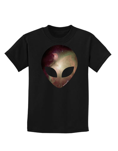 Extraterrestrial Face - Space #2 Childrens Dark T-Shirt by TooLoud-Childrens T-Shirt-TooLoud-Black-X-Small-Davson Sales