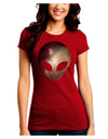 Extraterrestrial Face - Space #2 Juniors Crew Dark T-Shirt by TooLoud-T-Shirts Juniors Tops-TooLoud-Red-Juniors Fitted Small-Davson Sales